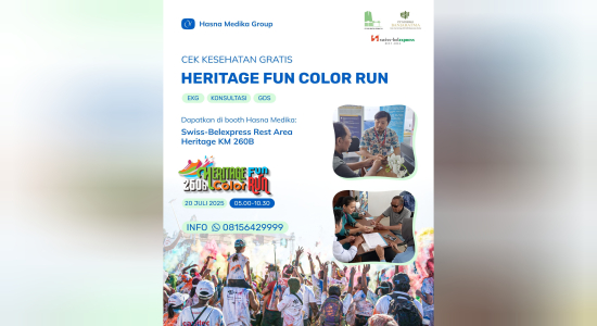 KDTN dan RS Hasna Medika Cirebon Kembali Berkolaborasi Hadirkan Posko Layanan Kesehatan Gratis di Swiss-belexpress Rest Area KM 260B dalam Event “260B Heritage Fun Color Run”